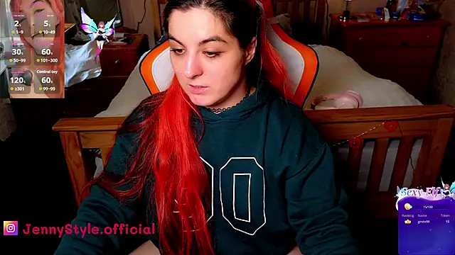 חדר צ'אט בשידור חי של jennystyle