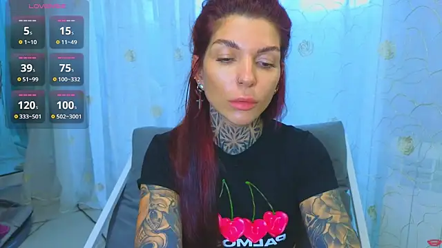 Živá chatovací místnost tattooedBabyy