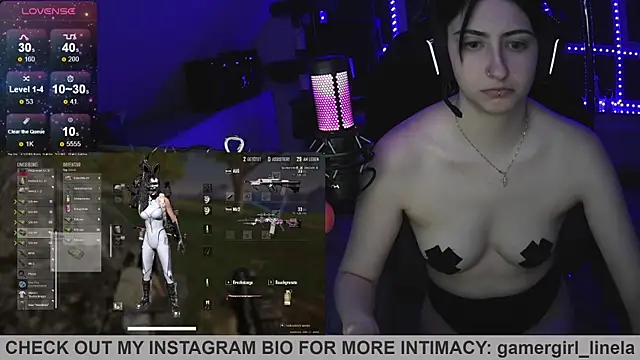 חדר צ'אט בשידור חי של Gamergirl-Linela