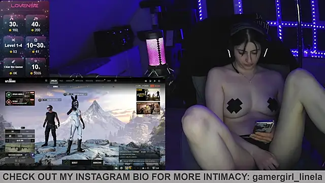 חדר צ'אט בשידור חי של Gamergirl-Linela
