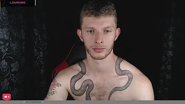 andrewxbi Adlı Modelin Canlı Seks Kamerası Şovu