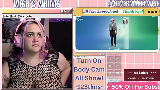 nevermakeawish Adlı Modelin Canlı Sohbet Odası