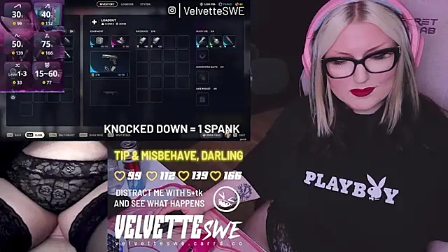 Živá chatovací místnost VelvetteSWE