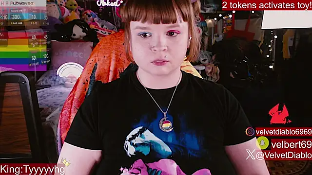Živá chatovací místnost VelvetDiablo