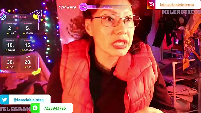 LaInsaciableIntensa Cameră chat live